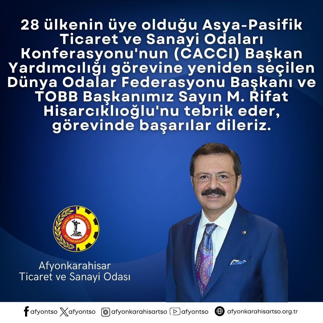 Rifat Hisarcıklıoğlu'na CACCI'de Yeniden Büyük Güven