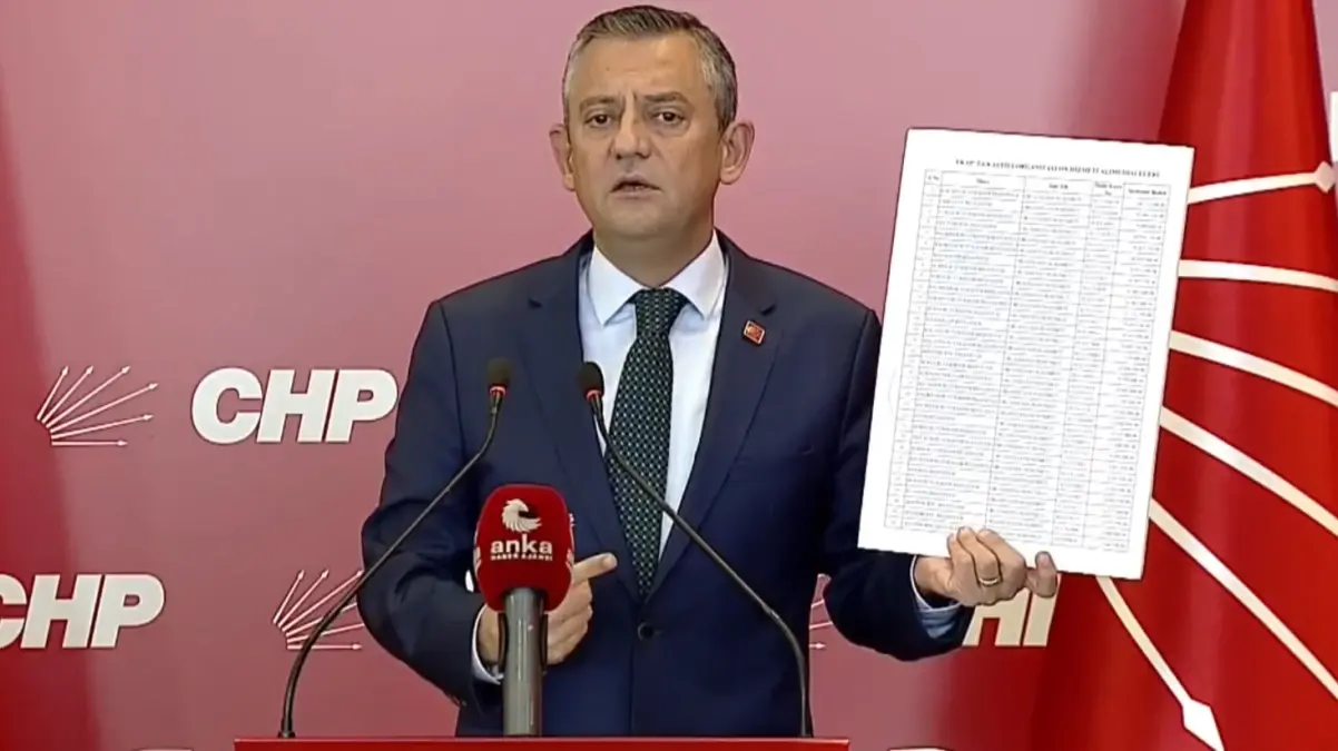 CHP Genel Başkanı Özgür Özel'den Belediyeler Üzerine Önemli Açıklama