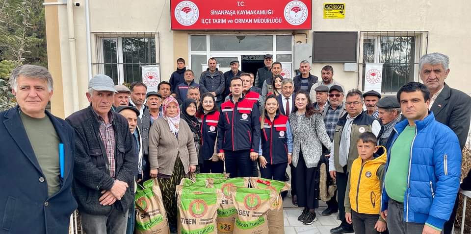 Sinanpaşa'da 50 Hibeli Sertifikalı Buğday Tohumu Projesi: Çiftçilere Destek Yağmuru