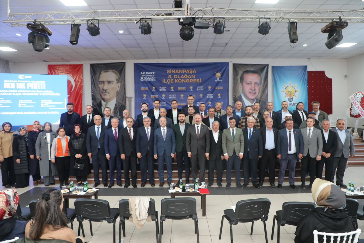 Sinanpaşa'da AK Parti 8. Olağan Kongresi Coşkuyla Gerçekleşti