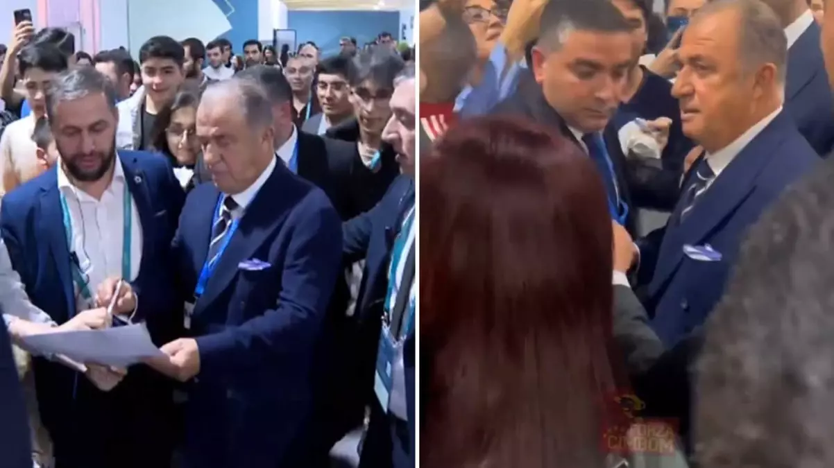 Fatih Terim'e Bakü'de Yoğun İlgi: İklim İttifakı Konferansında Dikkat Çekti