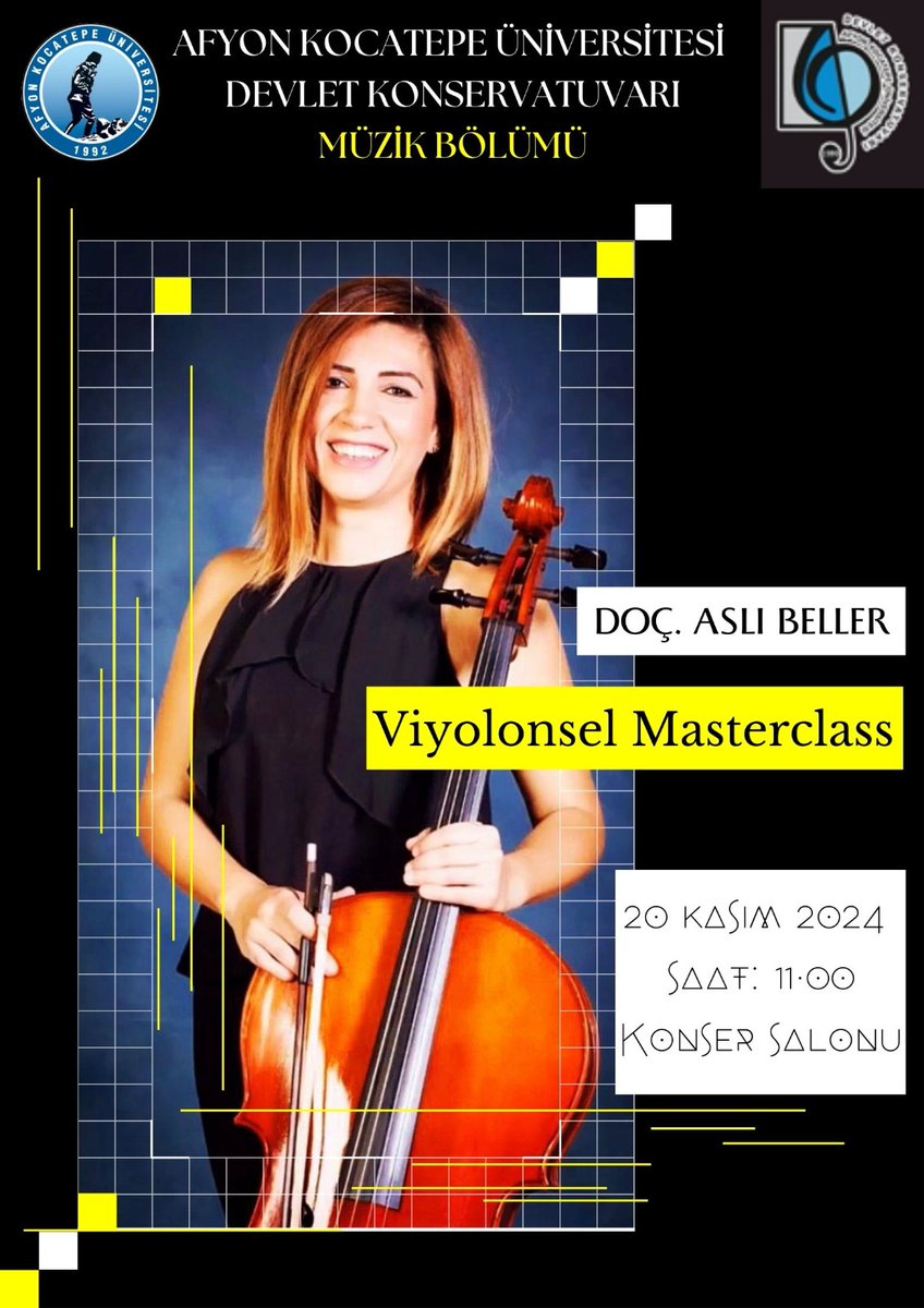 Afyon Kocatepe Üniversitesi'nde Viyolonsel Masterclass Heyecanı