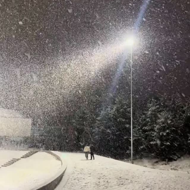 Ankara'da Kartpostalları Andıran Büyüleyici Kar Yağışı