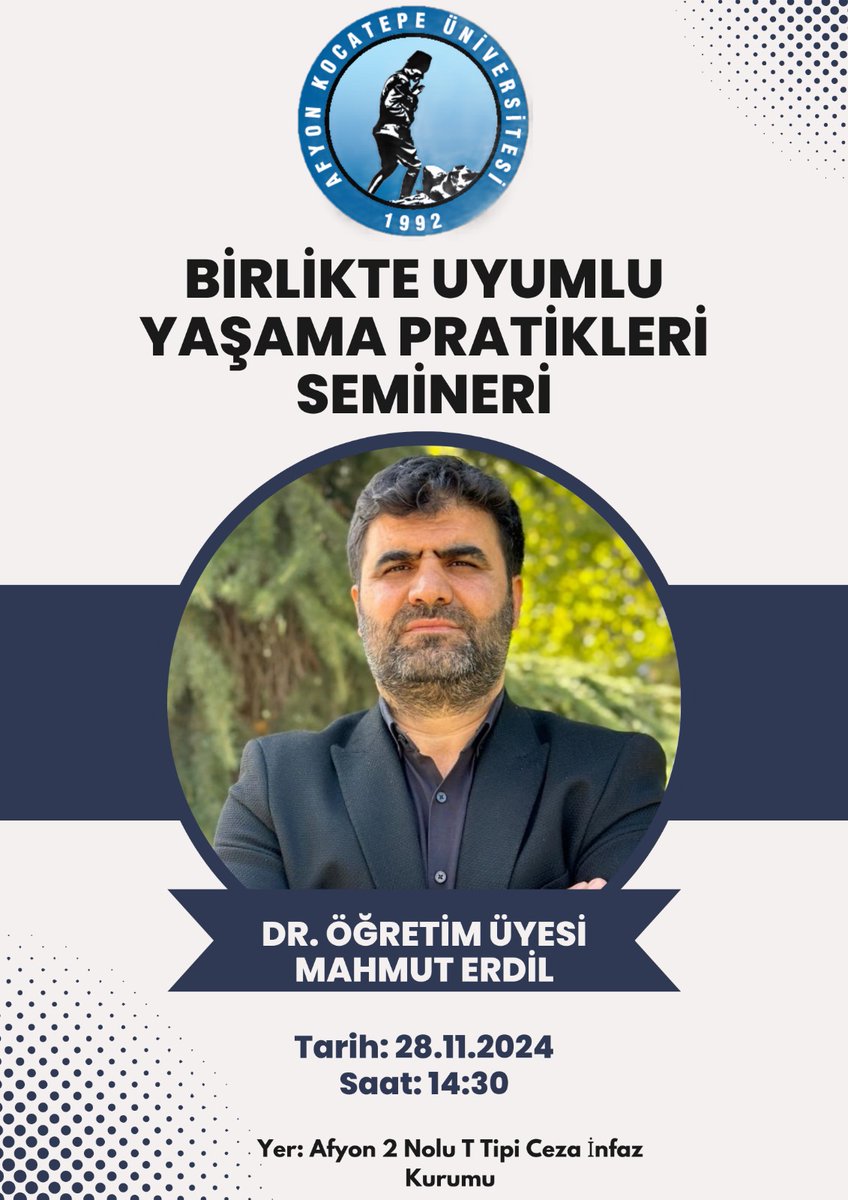 Cezaevinde 'Birlikte Uyumlu Yaşama' Semineri Düzenlendi