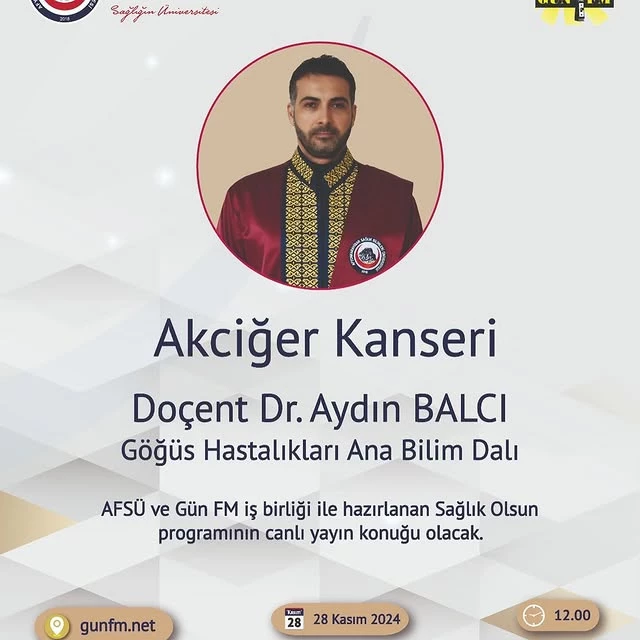 Doç. Dr. Aydın Balcı, Sağlık Programında Canlı Yayın Konuğu Oldu