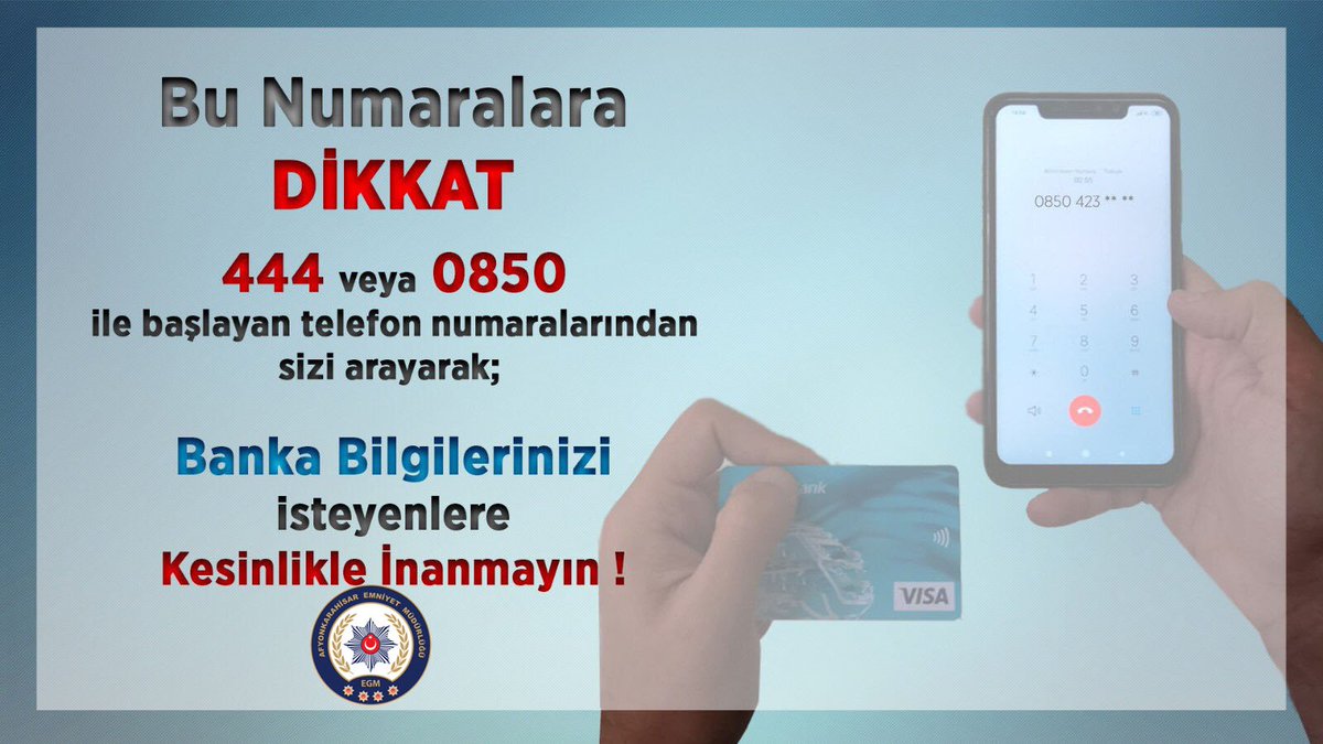 Telefon Dolandırıcılığına Karşı Dikkatli Olun!