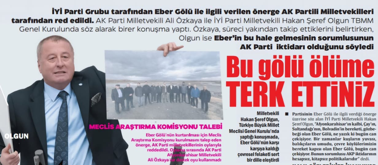 Eber Gölü'nün Kurtarılmayı Bekleyen Sesi