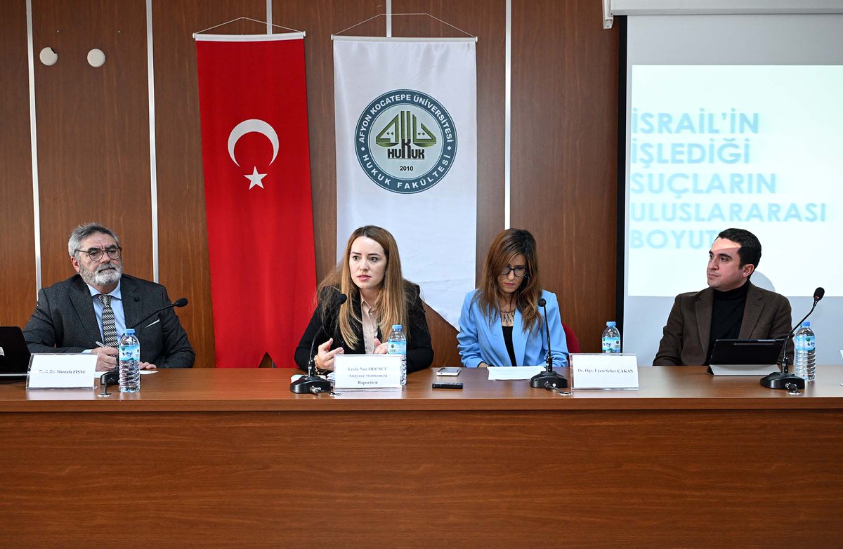 Afyon Kocatepe Üniversitesi'nde İnsan Hakları ve Uluslararası Suçlar Paneli Gerçekleştirildi