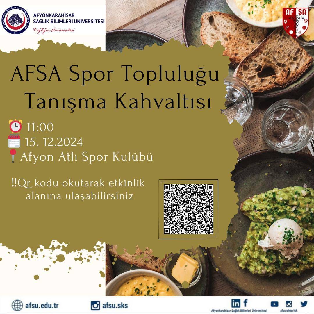 AFSA Spor Topluluğu, Yeni Üyeleriyle Tanışma Kahvaltısında Buluştu