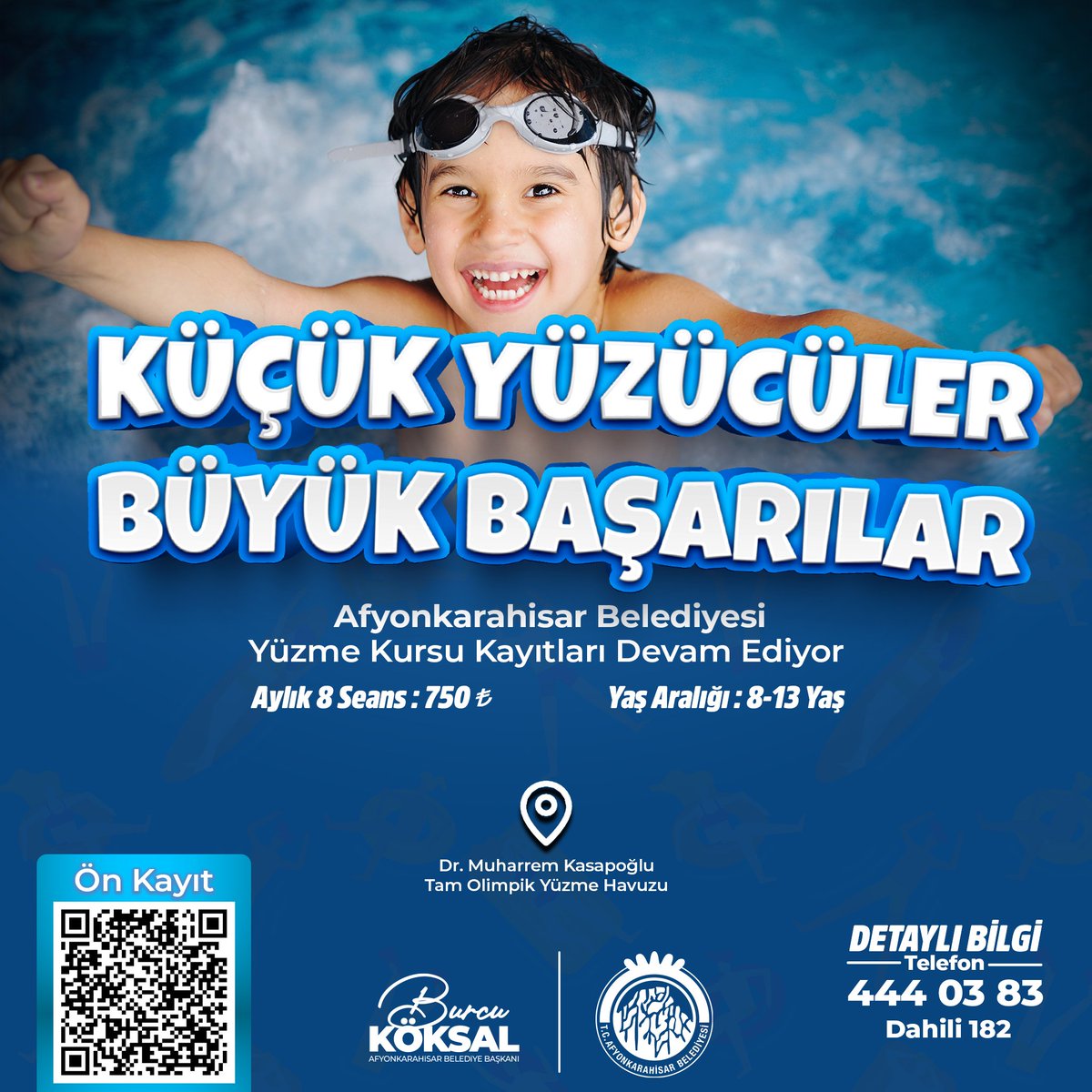 Afyonkarahisar'da Çocuklar İçin Güvenli Yüzme Kursları Başlıyor!