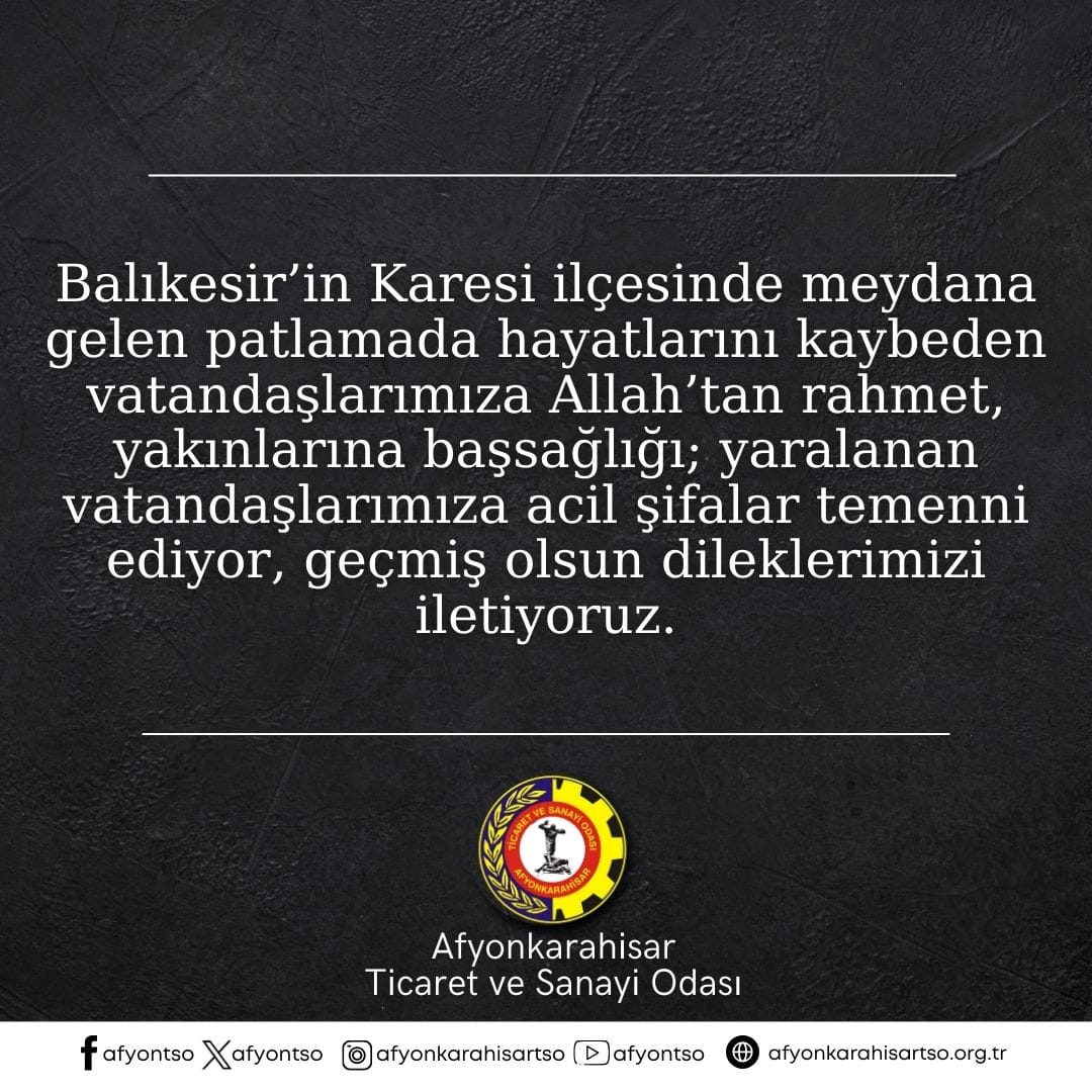 Balıkesir'deki Patlama: Hayatını Kaybedenler Anılıyor, Yaralılara Acil Şifa Dilekleri