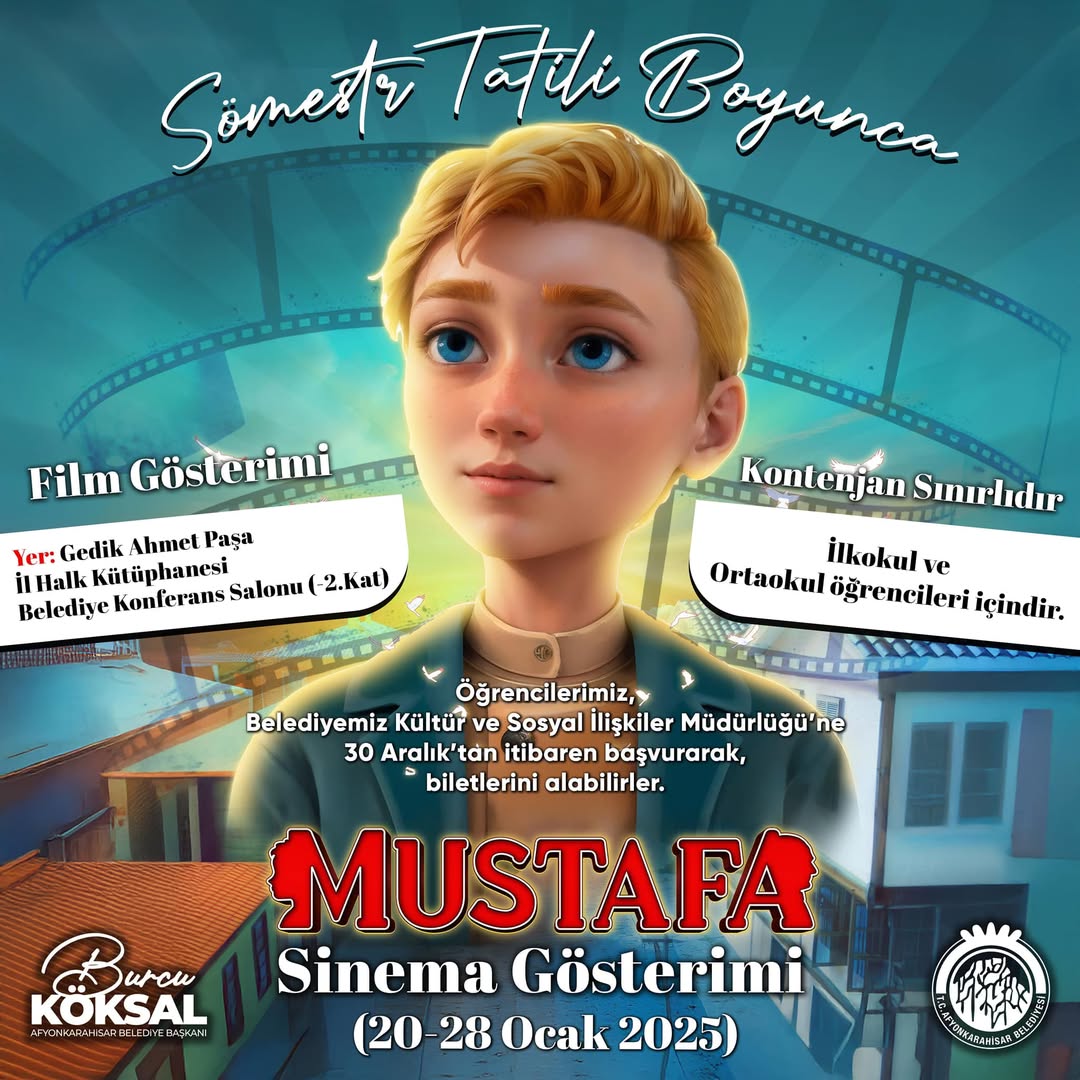 Afyonkarahisar'da Sömestr Tatiline Özel Sinema Keyfi!