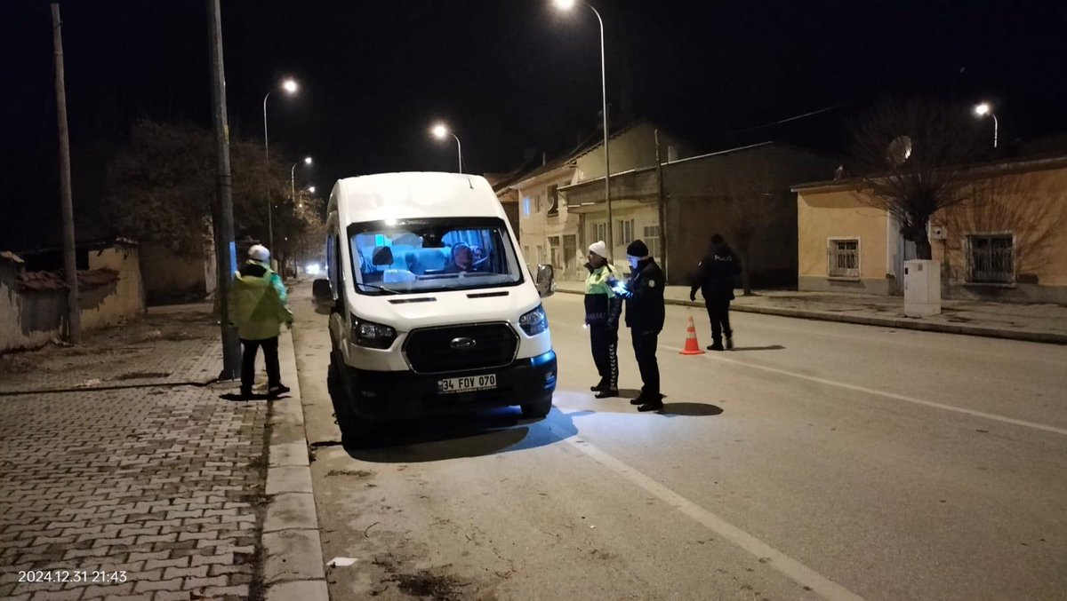 Afyonkarahisar'da Yılbaşı Güvenliği İçin Sıkı Denetimler