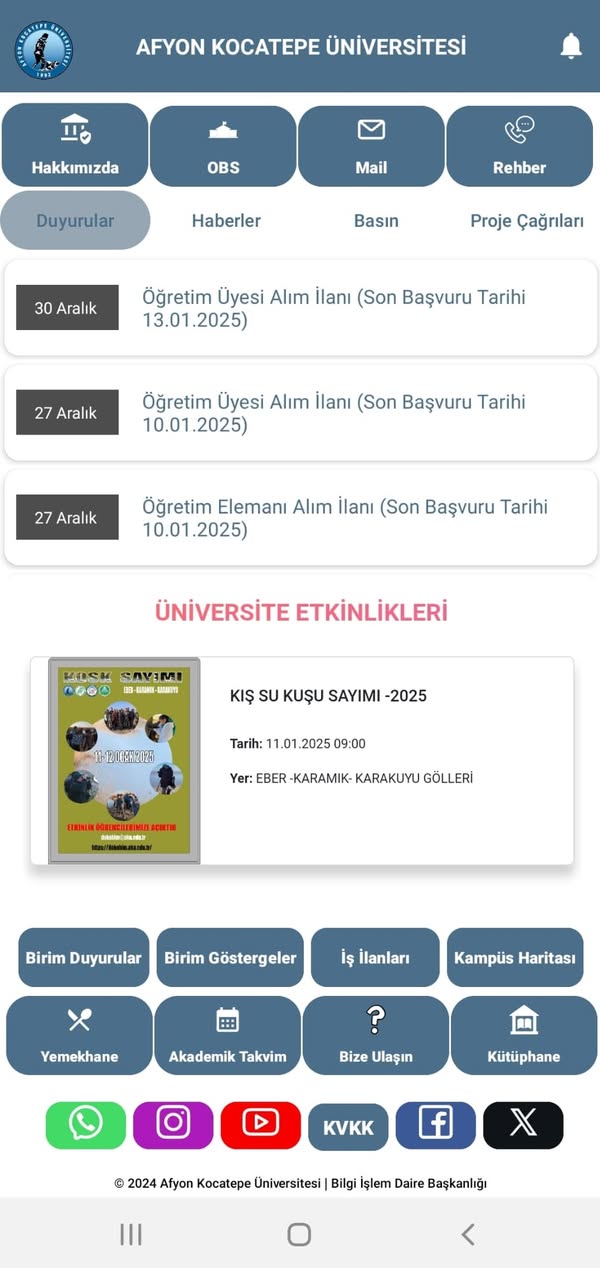 Afyon Kocatepe Üniversitesi'nden Dijital Atağ: Mobil Uygulama Yayında!