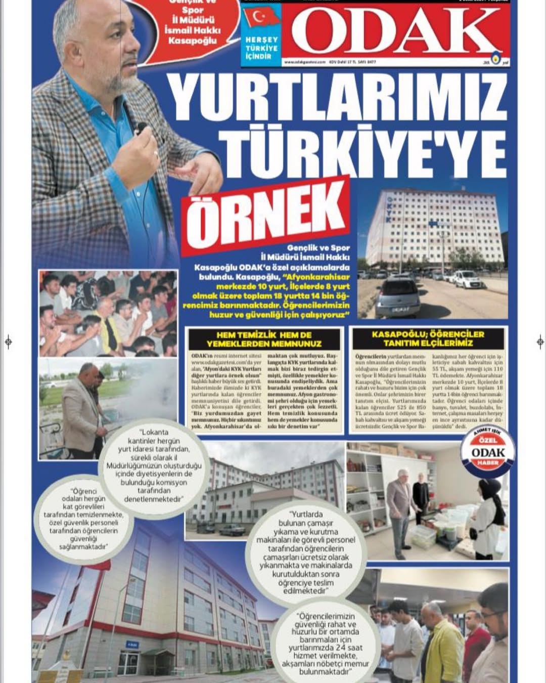 Afyonkarahisar'da Yurtlar Öğrenciler İçin Rahat ve Güvenli Bir Eğitim Ortamı Sunuyor