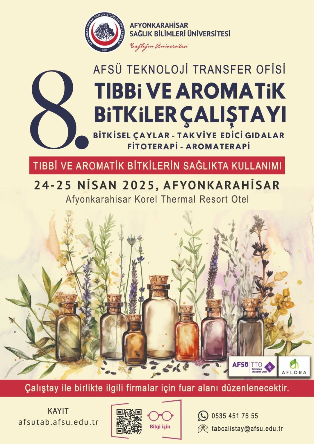 8. Tıbbi ve Aromatik Bitkiler Çalıştayı'nın Takvimi Belirlendi