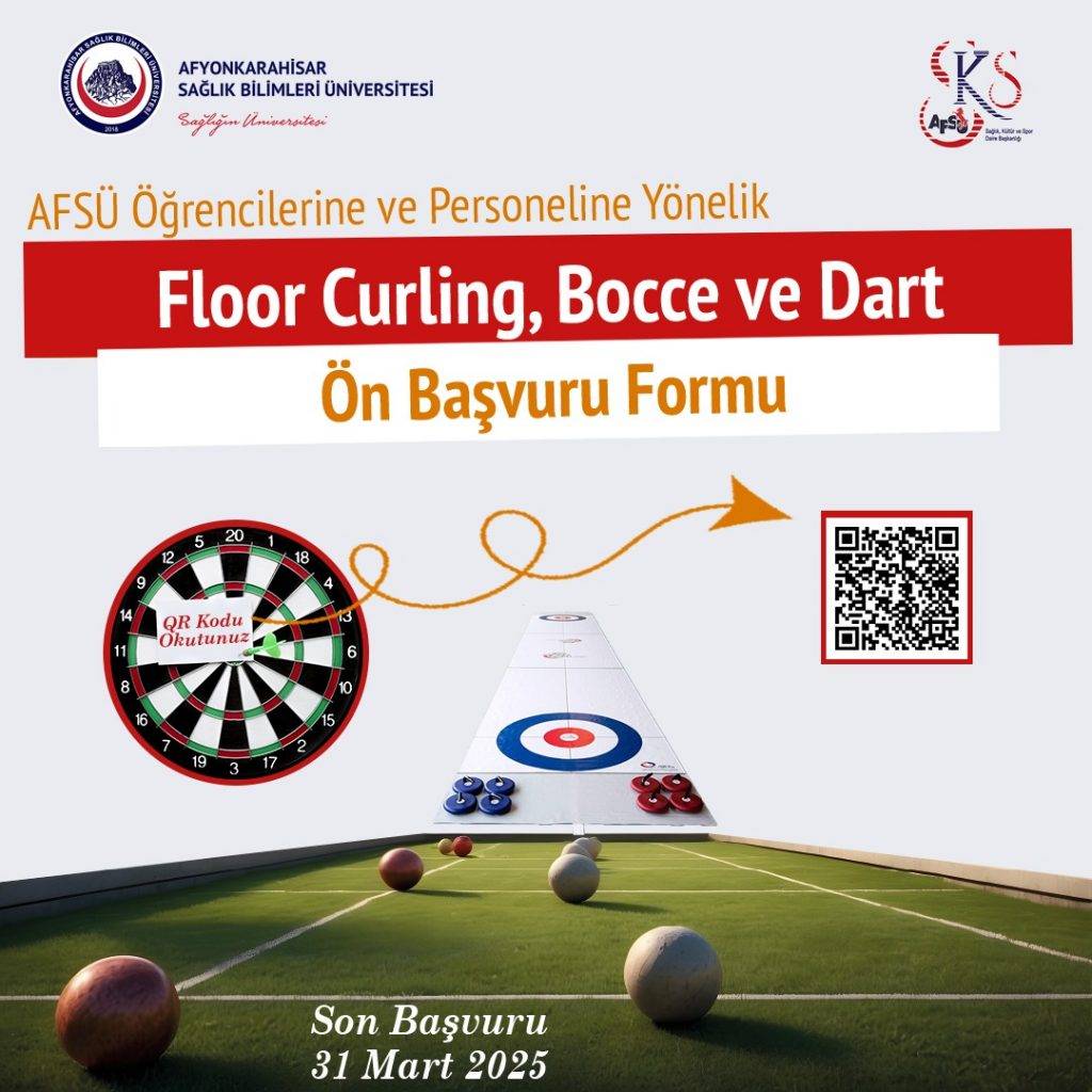 Afyonkarahisar'da Floor Curling, Bocce ve Dart Heyecanı Başlıyor!