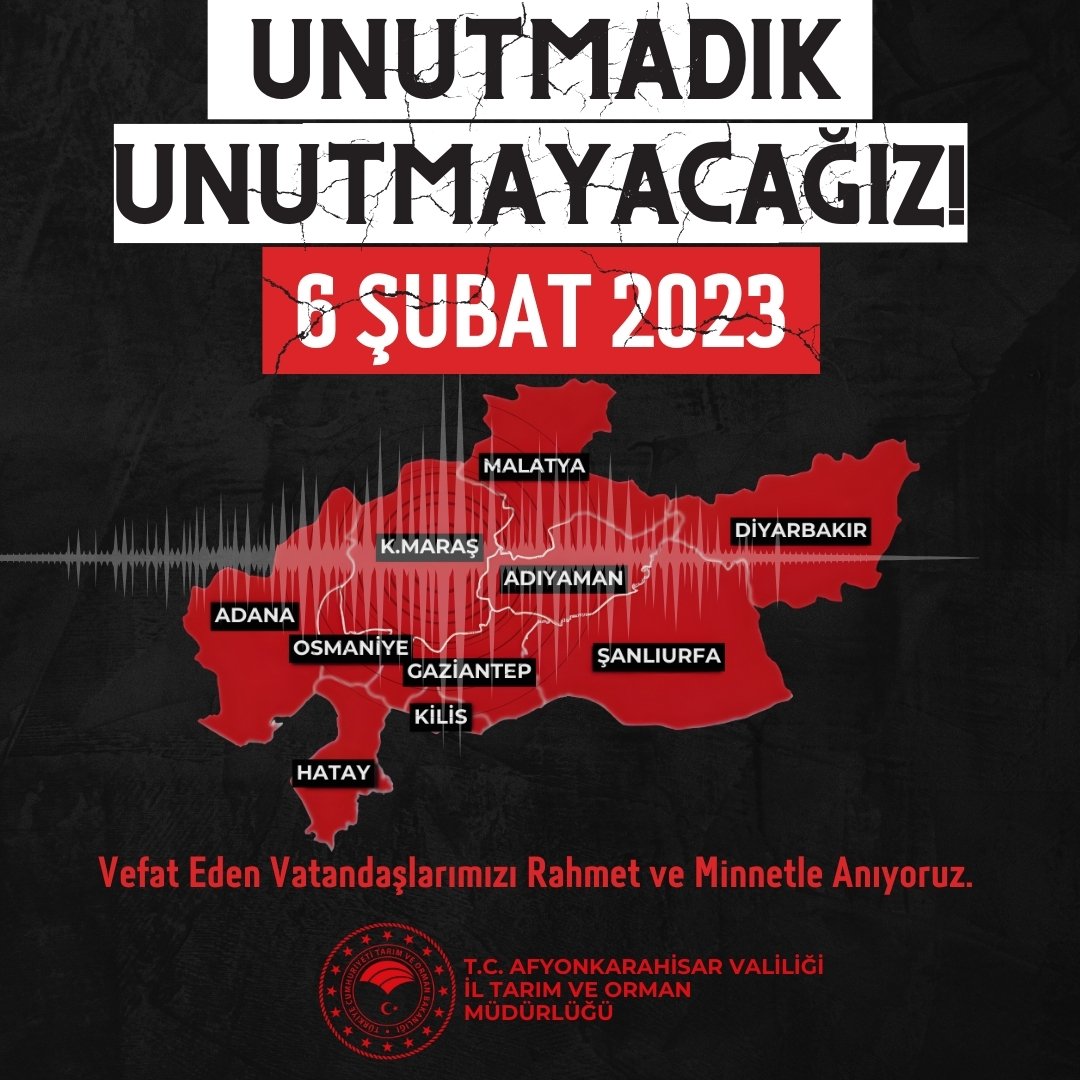 Unutmadık, Unutmayacağız: 6 Şubat Depremine Yürekten Anma