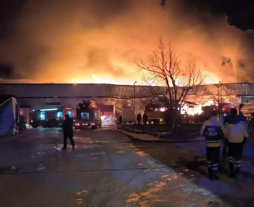 Afyonkarahisar OSB'de Yangın: Firmalar Maddi Zarar Görürken Can Kaybı Yaşanmadı