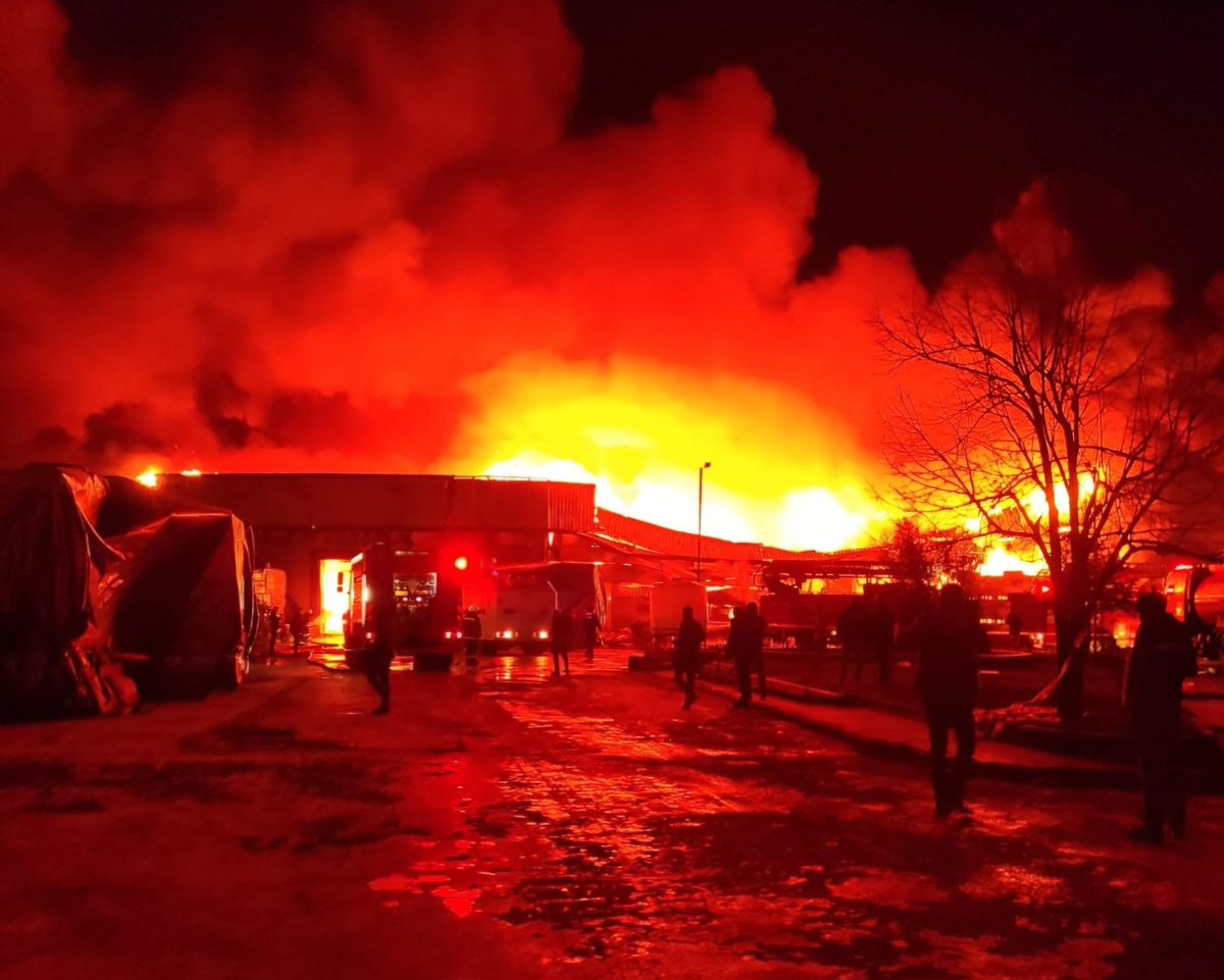 Afyonkarahisar Organize Sanayi Bölgesi'nde Üzücü Yangın