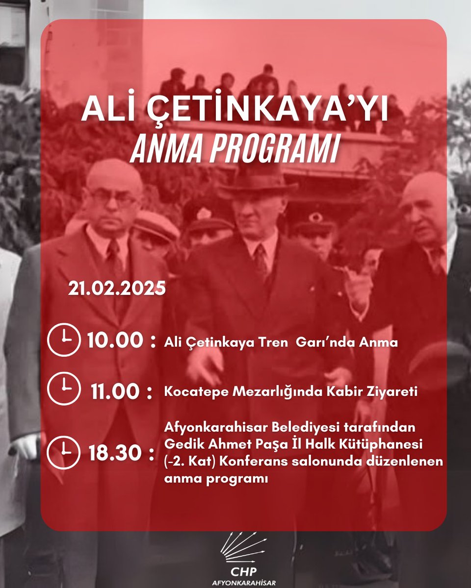 Ali Çetinkaya Vefatının 76. Yıl Dönümünde Anıldı