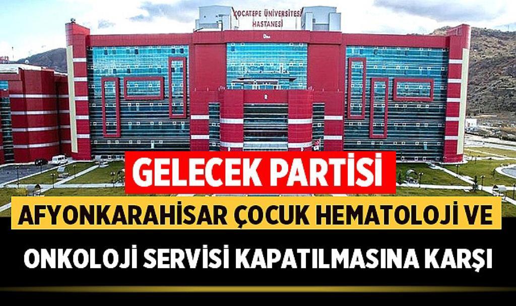  Çocuk Hematoloji ve Onkoloji Servisinin kapatılmasın