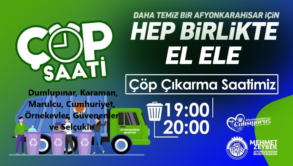 Çöp çıkarma Saatlerinde Değişiklik