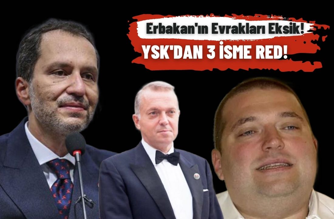 YSK 3 İsmin Başvurusu İptal Etti!