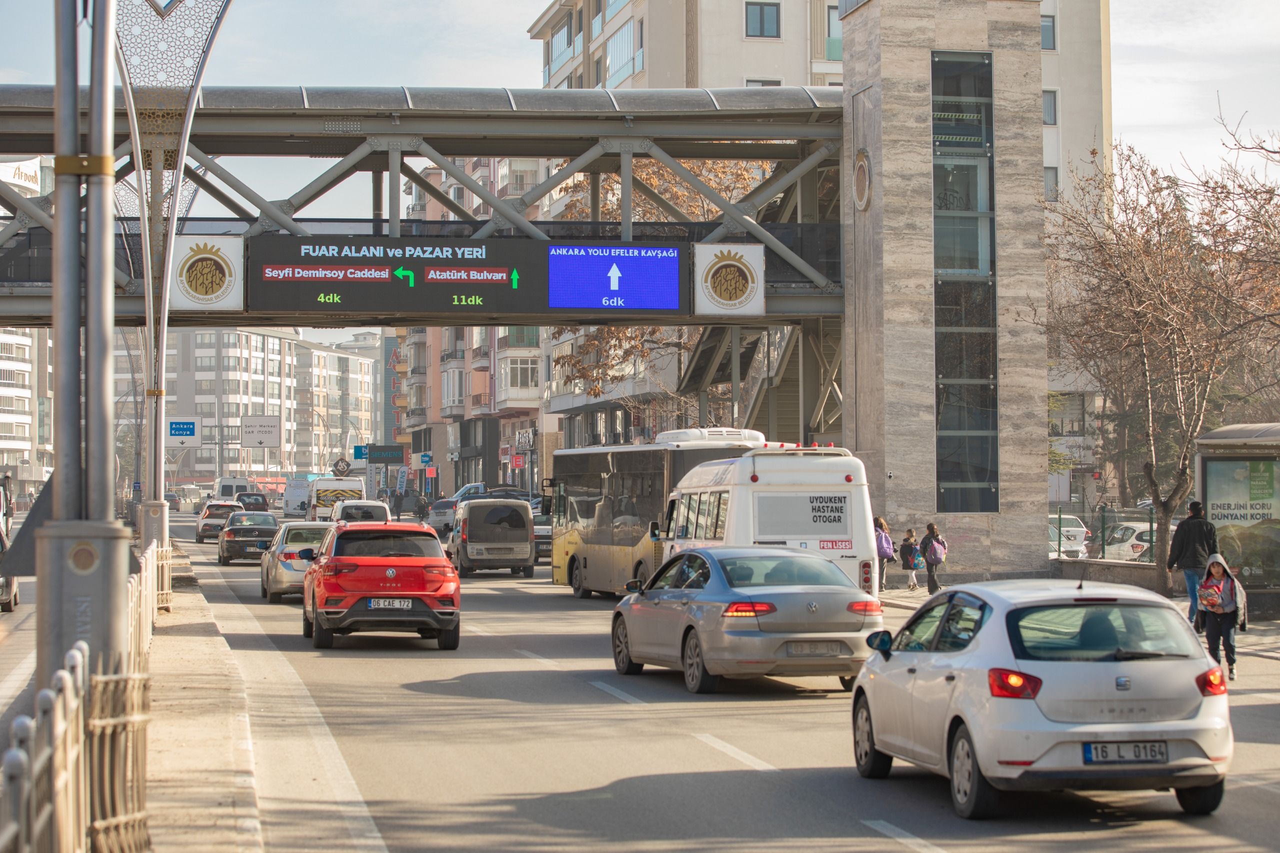 Afyonkarahisar'da Trafikte Akıllı Yönlendirme